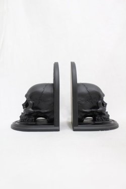 画像2: KILL STAR / Skull Bookends  黒 H-25-03-05-007-SL-ZA-KB-ZH