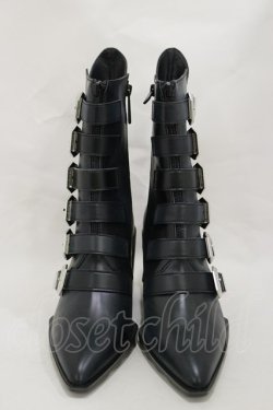 画像1: KILL STAR / 2 The Point Boots UK5(約24.0cm) 黒 H-25-03-05-1001-SL-SH-KB-ZY