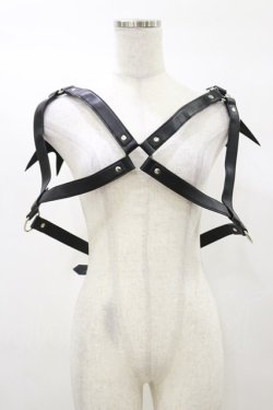 画像1: KILL STAR / Totally Bats Harness 3XL-4XL 黒 H-25-03-05-1052-SL-ZA-KB-ZH