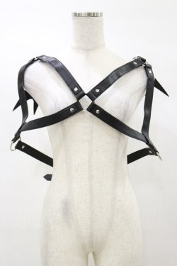 画像1: KILL STAR / Totally Bats Harness 3XL-4XL 黒 H-25-03-05-1056-SL-ZA-KB-ZH