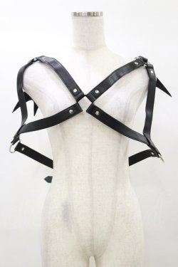 画像1: KILL STAR / Totally Bats Harness 3XL-4XL 黒 H-25-03-05-1058-SL-ZA-KB-ZH