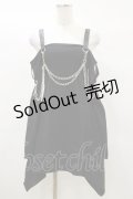 KILL STAR / Pleasure & Chain Dress XS 黒 H-25-03-05-1070-SL-OP-KB-ZH