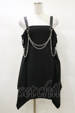 画像1: KILL STAR / Pleasure & Chain Dress XS 黒 H-25-03-05-1074-SL-OP-KB-OS