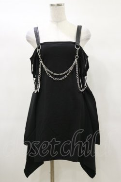 画像1: KILL STAR / Pleasure & Chain Dress XS 黒 H-25-03-05-1076-SL-OP-KB-ZI