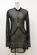 KILL STAR / Sheer Bondage Long Sleeve Dress S 黒 H-25-03-05-1079-SL-OP-KB-ZI