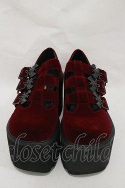 画像1: KILL STAR / Scarlet Mary Janes UK4(約23.5cm) ボルドー H-25-03-05-1006-SL-SH-KB-ZH