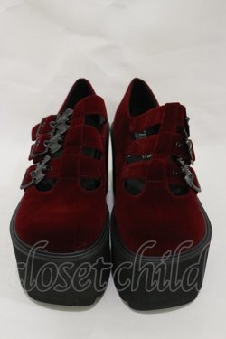 画像1: KILL STAR / Scarlet Mary Janes UK4(約23.5cm) ボルドー H-25-03-05-1013-SL-SH-KB-ZH