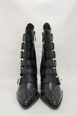 画像1: KILL STAR / 2 The Point Boots UK5(約24.0cm) 黒 H-25-03-05-1002-SL-SH-KB-ZH