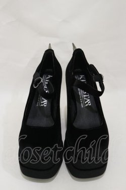 画像1: KILL STAR / Basilisks Pumps UK3(約23.0cm) 黒 H-25-03-05-1018-SL-SH-KB-ZH