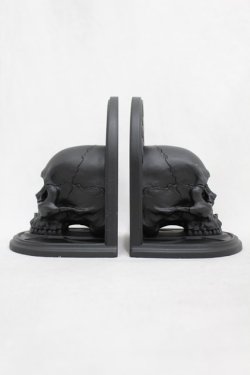 画像2: KILL STAR / Skull Bookends  黒 H-25-03-05-010-SL-ZA-KB-ZH