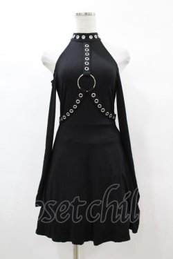 画像1: KILL STAR / HELTER LONG SLEEVE DRESS XS ブラック H-25-03-05-033-SL-OP-KB-ZH