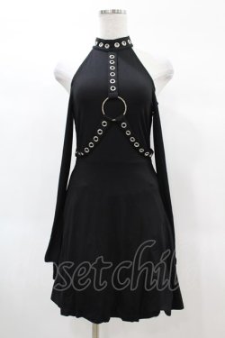 画像1: KILL STAR / HELTER LONG SLEEVE DRESS XS ブラック H-25-03-05-034-SL-OP-KB-ZH