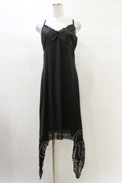 画像1: KILL STAR / Loya Satin Maxi Dress M 黒 H-25-03-06-048-SL-OP-KB-ZH