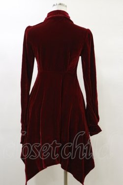 画像2: KILL STAR / Nymyra Velvet Cameo Dress XS Blood red H-25-03-06-064-SL-OP-KB-ZH