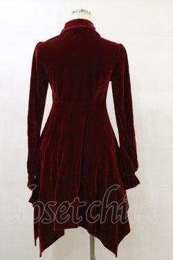 画像2: KILL STAR / Nymyra Velvet Cameo Dress XS Blood red H-25-03-06-065-SL-OP-KB-ZH