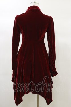 画像2: KILL STAR / Nymyra Velvet Cameo Dress XS Blood red H-25-03-06-066-SL-OP-KB-ZH