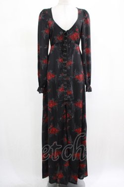 画像1: KILL STAR / Hail Pandora Maxi Dress XS ブラック H-25-03-07-1022-SL-OP-KB-ZH