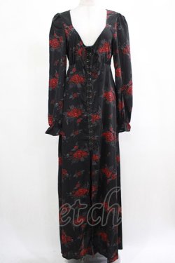 画像1: KILL STAR / Hail Pandora Maxi Dress S ブラック H-25-03-07-1023-SL-OP-KB-ZH