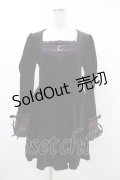 DARK IN LOVE / Walpurgis Night purple splicing dress L 黒 H-25-03-08-001-PU-OP-KB-ZH