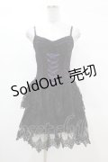 DARK IN LOVE / Gothic sexy black purple lace mini dress XS 黒×紫 H-25-03-08-032-PU-OP-KB-ZH