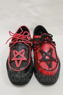 画像1: KILL STAR / Hexellent Creepersシューズ UK5(約24.0cm) レッド H-25-03-12-001-SL-SH-KB-ZH