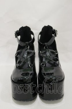 画像1: KILL STAR / WEDNESDAY PLATFORM SHOE UK4（約23.5cm） ブラック H-25-03-12-003-SL-SH-KB-ZH