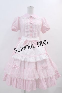 画像1: Angelic Pretty / Stripe Girly Cafe Set  ピンク I-24-02-09-011-AP-OP-HD-ZI