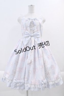 画像1: Angelic Pretty / Jewelry Ribbon Princessジャンパースカート  サックス I-24-03-08-006-AP-OP-HD-ZI