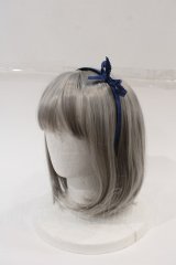 LOLITAその他(お買取対象外) / KC スカラップリボンカチューシャ  青 I-24-03-27-093-LO-AC-HD-ZI