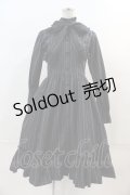 ATELIER PIERROT / Classical Dot Stripe Dress  グリーンＸ黒 I-24-04-08-006-EL-OP-HD-ZI