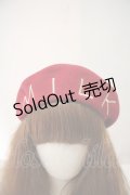 MILK / HAT ロゴ刺繍ベレー  赤 I-24-04-11-062-ML-AC-HD-ZI