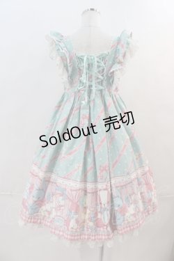 画像2: Angelic Pretty /  MELODY TOYSハイウエストジャンパースカートセット  ミント I-24-05-09-024-AP-OP-HD-ZI