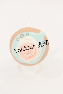 画像1: Q-pot. / ACC Rose CupCakeリング  ブルーＸブラウン I-24-05-27-011-QP-AC-HD-ZI