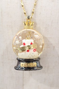 画像1: Q-pot. / ACCCake in the Snow Dome Necklace  クリアＸゴールド I-24-06-02-002-QP-AC-HD-ZI