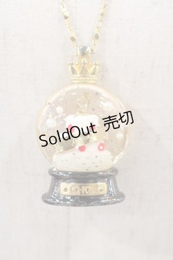 画像1: Q-pot. / ACCCake in the Snow Dome Necklace  クリアＸゴールド I-24-06-02-002-QP-AC-HD-ZI