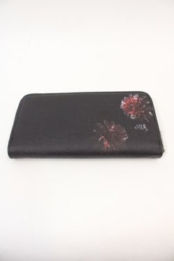 画像2: NieR Clothing / PU LEATHER TWO-TONE LONG WALLET【DAHLIA】  黒Ｘ赤 I-24-07-17-072-PU-ZA-HD-ZI