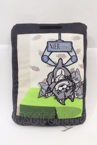 NieR Clothing / クッション  ブラック I-24-07-17-074-PU-ZA-HD-ZI