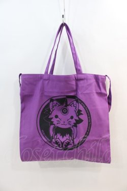 画像1: NieR Clothing / 3WAY TOTE BAG【九尾】  パープルＸ黒 I-24-07-17-080-PU-BG-HD-ZI