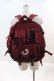 画像1: NieR Clothing / 11POCKET 大容量BACKPACK  ボルドー I-24-07-17-085-PU-BG-HD-ZI (1)