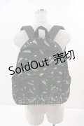 NieR Clothing / 枝豆NieRちゃんBACKPACK  黒Ｘ緑 I-24-07-17-090-PU-BG-HD-ZI