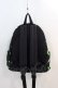 画像3: NieR Clothing / 枝豆NieRちゃんBACKPACK  黒Ｘ緑 I-24-07-17-090-PU-BG-HD-ZI (3)