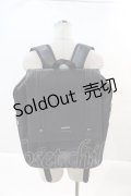 NieR Clothing / 大容量SQUARE BACKPACK  黒 I-24-07-17-091-PU-BG-HD-ZI