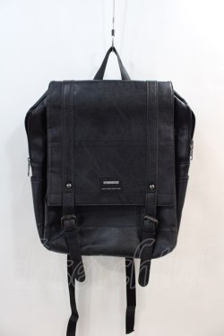 画像2: NieR Clothing / 大容量SQUARE BACKPACK  黒 I-24-07-17-091-PU-BG-HD-ZI