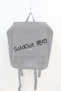 画像2: NieR Clothing / 大容量SQUARE BACKPACK  黒 I-24-07-17-091-PU-BG-HD-ZI