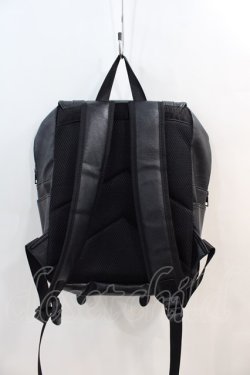 画像3: NieR Clothing / 大容量SQUARE BACKPACK  黒 I-24-07-17-091-PU-BG-HD-ZI