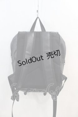 画像3: NieR Clothing / 大容量SQUARE BACKPACK  黒 I-24-07-17-091-PU-BG-HD-ZI