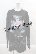 NieR Clothing / 擬人化ぐれまるTシャツ  ブラック I-24-07-17-109-PU-TS-HD-ZI