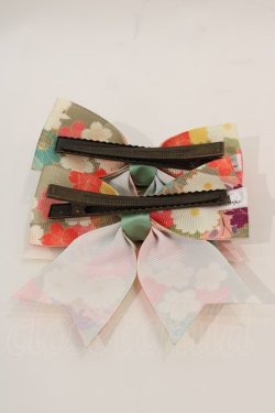 画像2: LOTUS ribbon / リボンクリップセット   I-24-07-20-120-EL-AC-HD-ZI