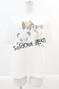 画像1: Candy Stripper / CREEPY ANIMALS TEE 2 オフホワイト I-24-07-20-021-PU-TS-HD-ZI