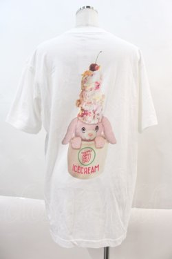 画像2: Candy Stripper / ICE CREAM HOLIC TEE 2 オフホワイト I-24-07-20-022-PU-TS-HD-ZI